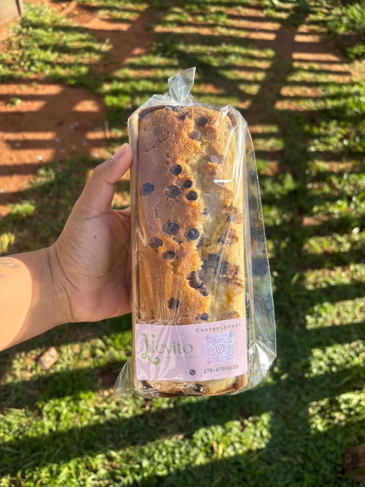 Budín casero con chips de chocolate de Lievito