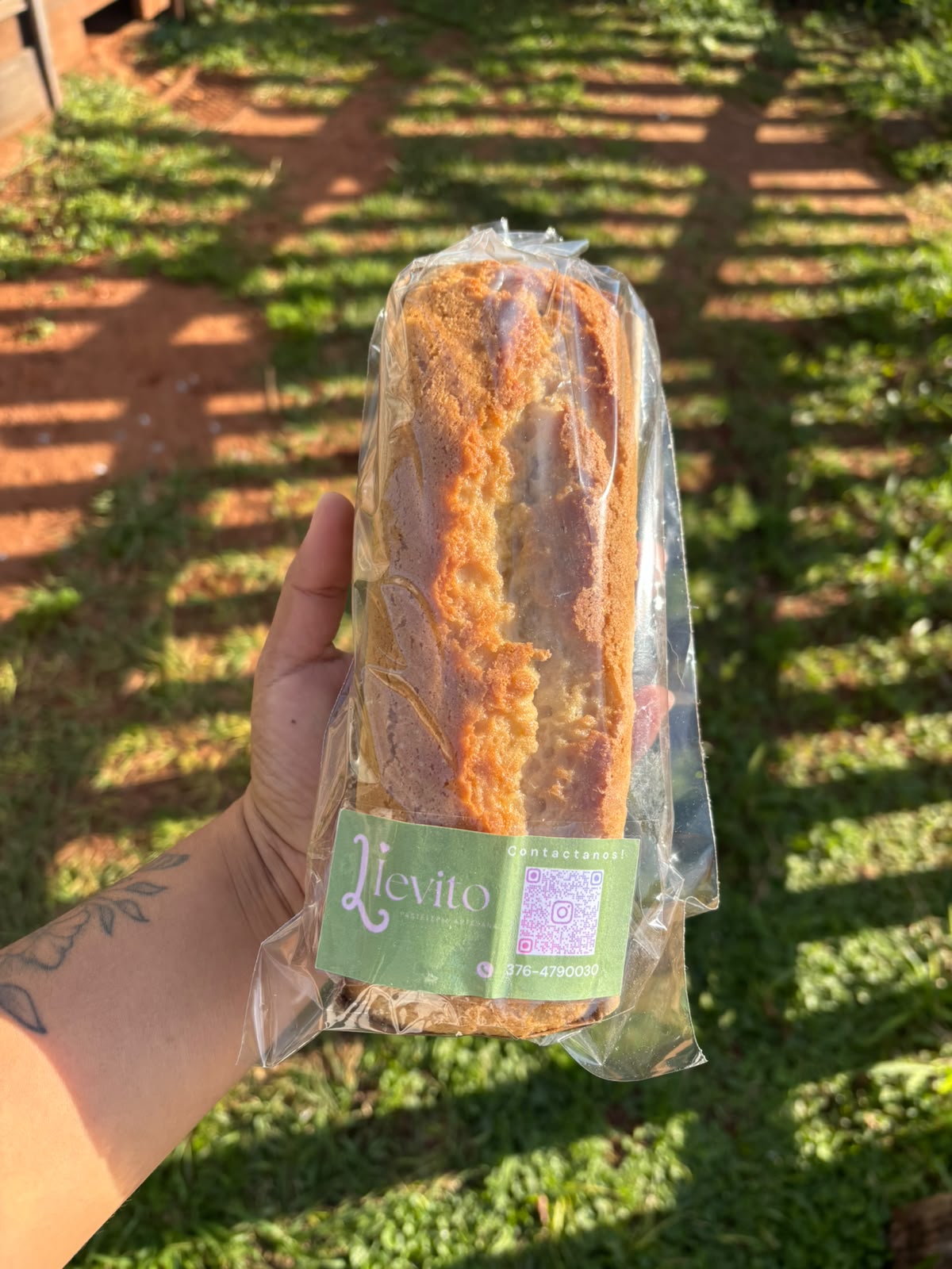 Budín casero de limón artesanal sin conservantes
